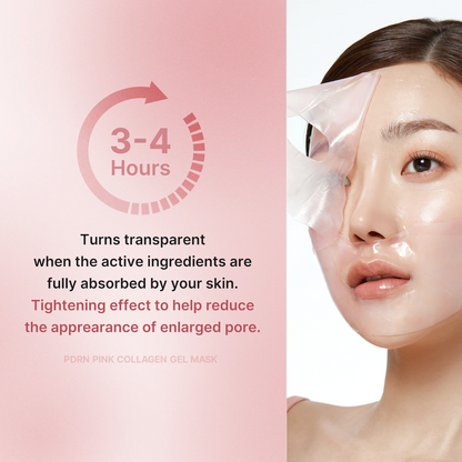 PDRN Infused Pink Collagen Gel Mask - Pack of 4