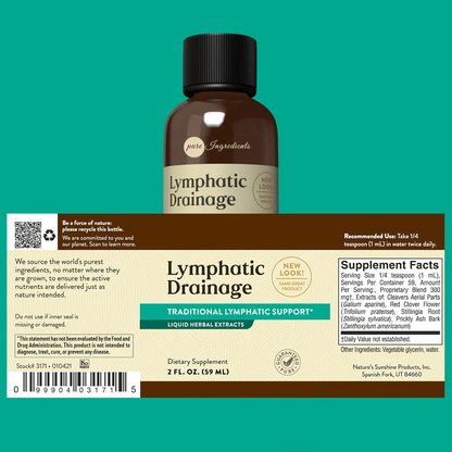 Lymphatic Drainage with Liquid Herbal Extracts